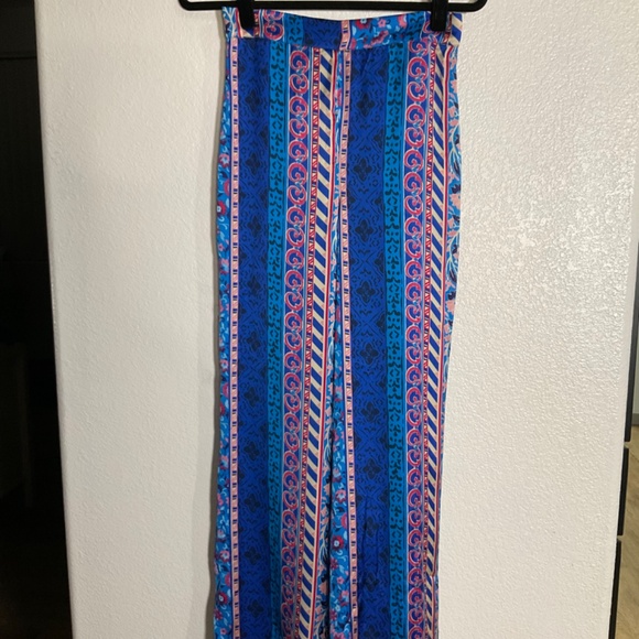 ZARA Pull On Satin-Like Palazzo Pants, Size M, NWT - Picture 7 of 7